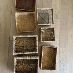 Wicker Basket Lot 
