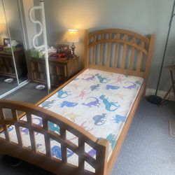 Twin Bed And Clean Mattress
