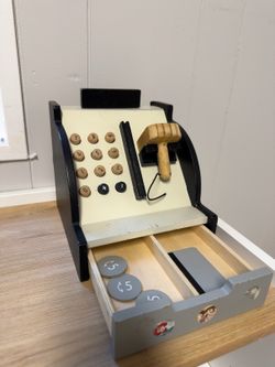 Hearth & Hand Wooden Pretend Play Cash Register
