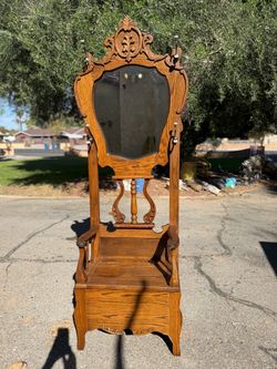 Antique hall tree