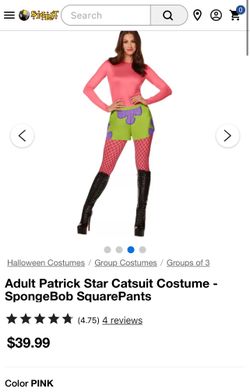 Halloween Costume Adult Patrick Star Catsuit Costume - SpongeBob SquarePants