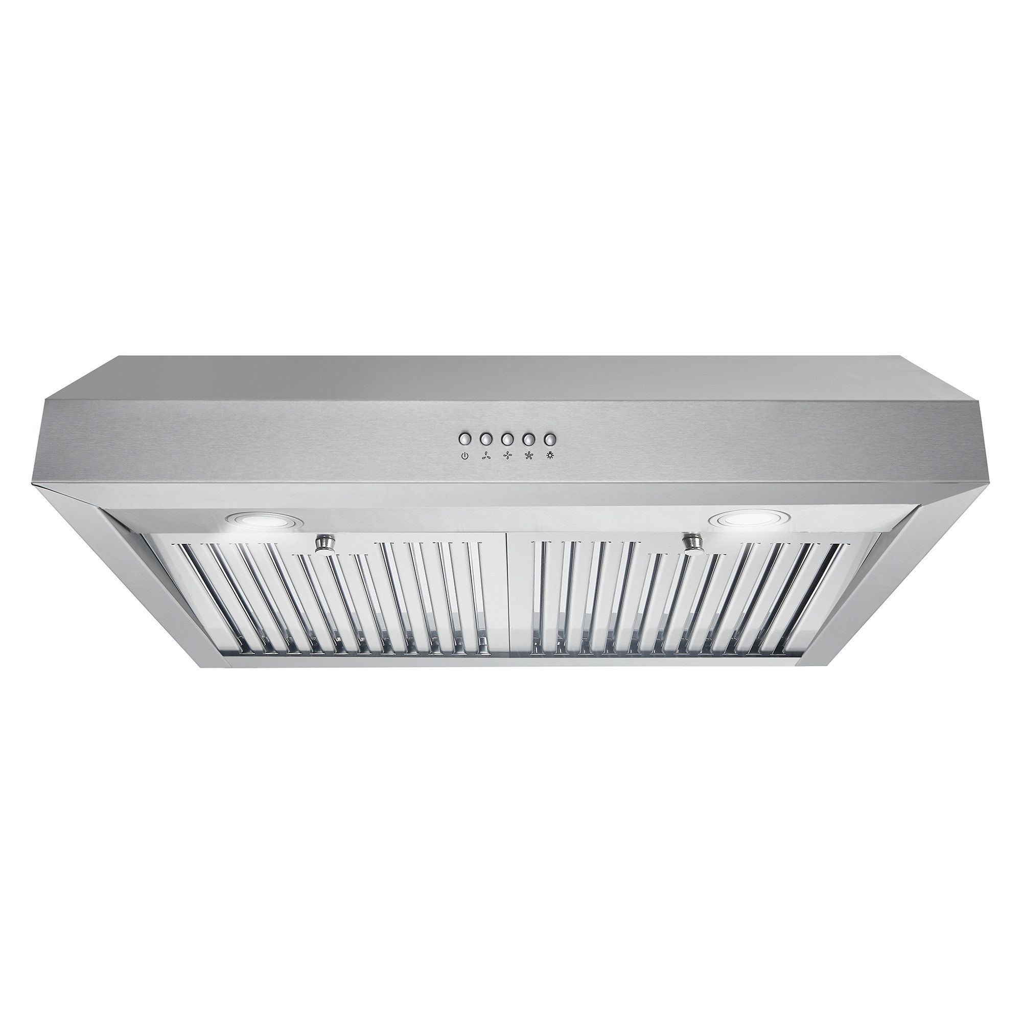 New Open Box 30" Under Cabinet Stainless Steel Range Hood with Push Button Controls