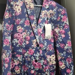 2x Bar III Slim Fit Flower Styled Suit