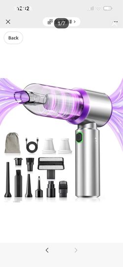 Brand New in box  Handheld Car Vacuum (Grey-purple)