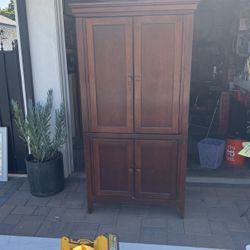 Wood Armoire 