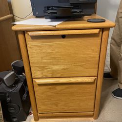 Wooden Filing Cabinet $10