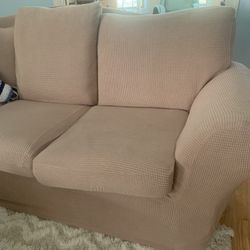 Loveseat Slip Cover And 2 Pillow Covers