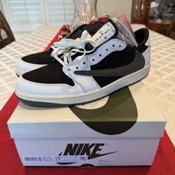 Nike Air Jordan 1 Low Travis Scott Olive Size 12.5 14W BRAND NEW