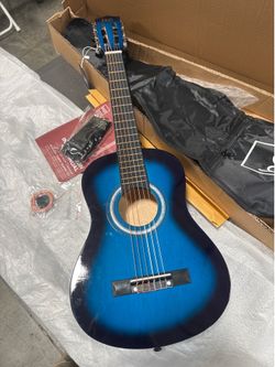 New Open Box - 30-inch Kids Acoustic Guitar Beginner Starter Kit w/  Carrying Case