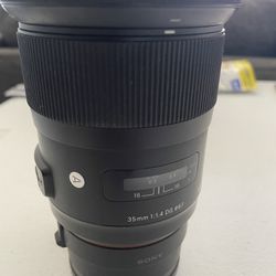 Sigma 35mm 1.4f Art Lens