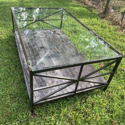 Glass Top Coffee Table 