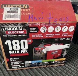 Lincoln Electric Weld-Pak 180 Amp MIG Flux-Core Wire Feed Welder, 230V, Aluminum Welder with Spool Gun sold separately