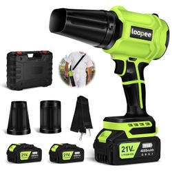 Leaf Blower Cordless with Two 4.0Ah Battery and Charger 800,000 RPM