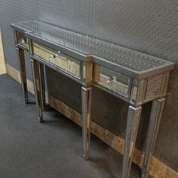 Antique Mirror Console Table 