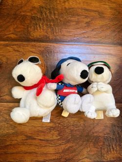 3 snoopy small plush