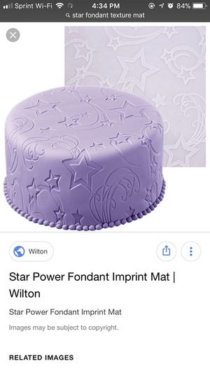 Wilton Star Power Fondant Imprint Mat For Sale In Riverside Ca