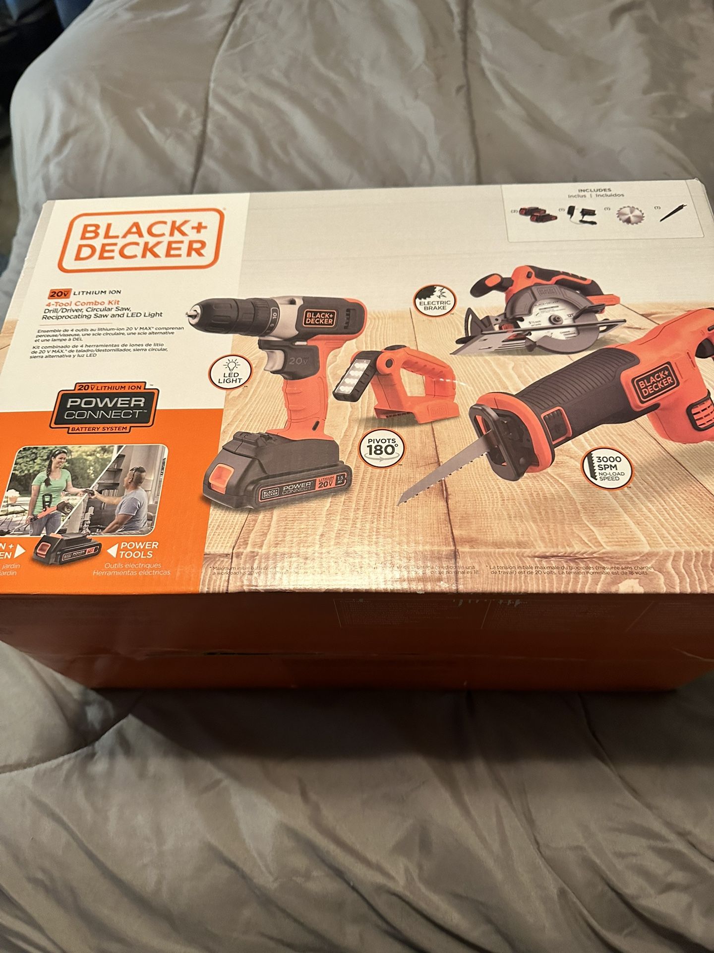 Brand New In Box Black N Decker 4 Tool Combo Set