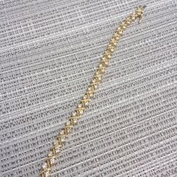 3ctw diamond tennis bracelet solid 14kt gold