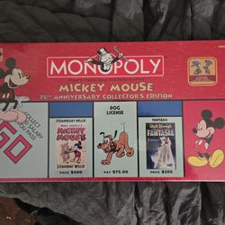 Monopoly Mickey Mouse 75th Collectors 