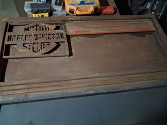 Harley-Davidson Motor Cycles Metal Cut Sign