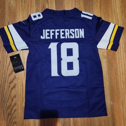 NFL Minnesota Vikings football uniform No.18 Justin Jefferson jersey sports