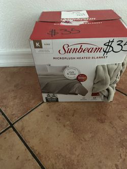 Sunbeam micro plush heater blanket