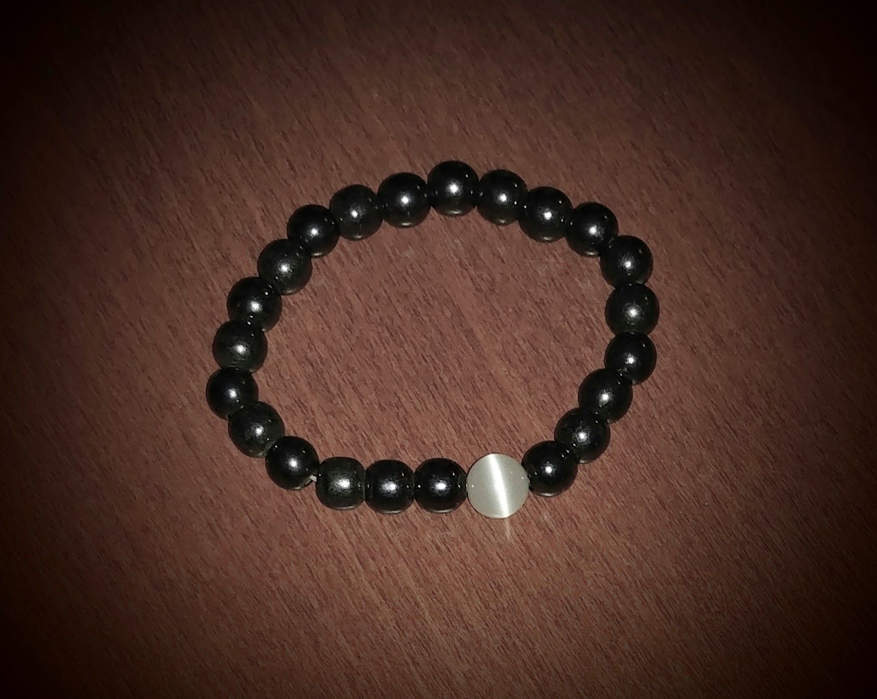 Magnetic Hematite & White Moonstone Bracelet