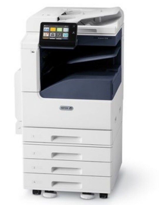 Xerox AltaLink C8035 Color Copier Network Printer Dual Scanner, stapler finisher