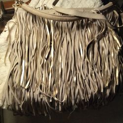 PURSE By H & M Gold And Tan. Fringe