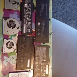HP Laptop Batteries And Fans With Hard drive 