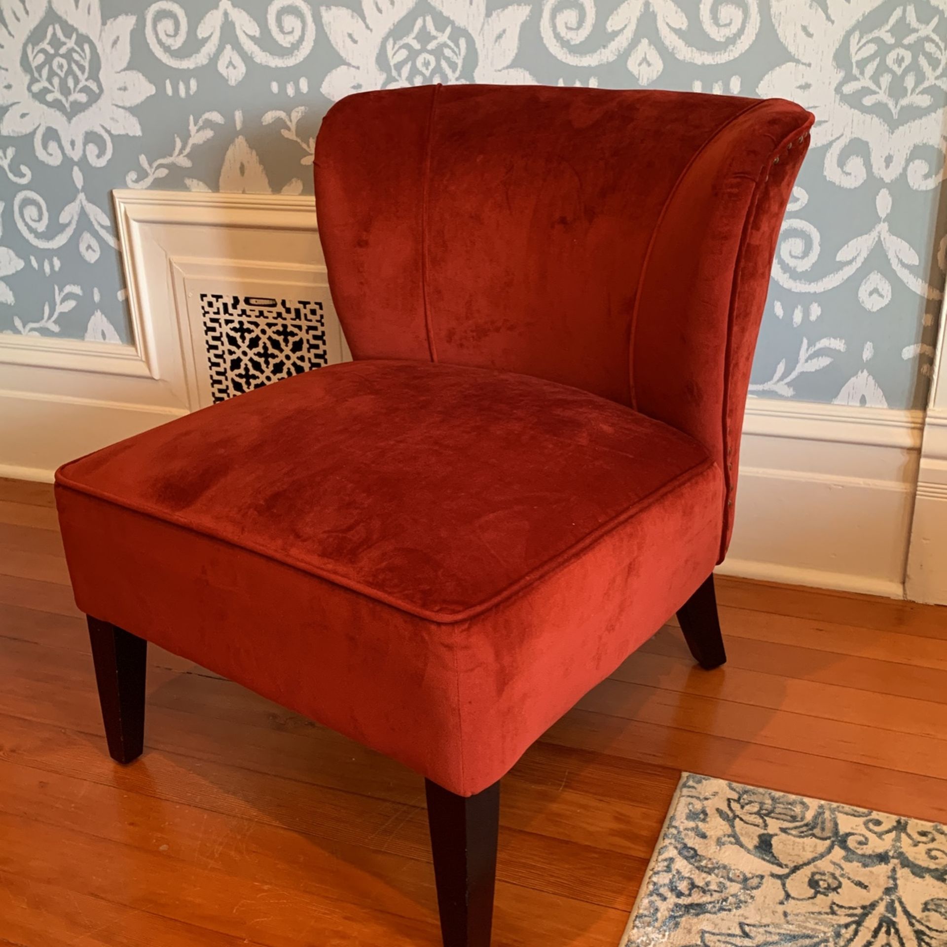 Red Velvet Accent Chair for Sale in WA OfferUp
