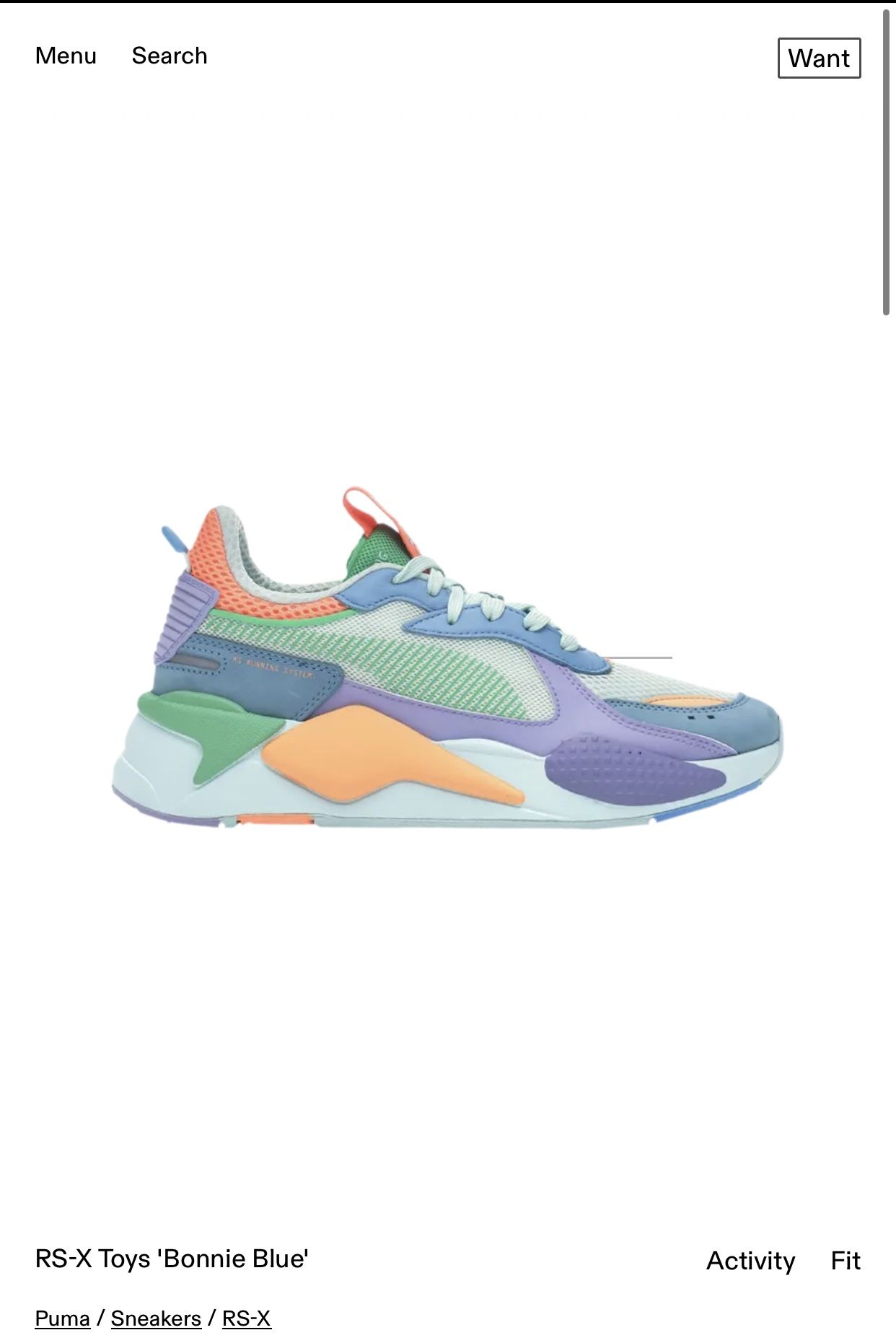 Puma RS-X (W - 10.5)