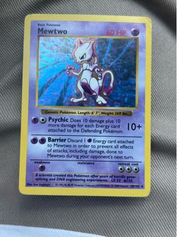 Mewtwo shadowless vintage pokemon 10/102