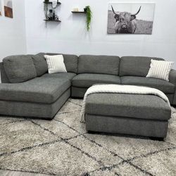 Maycen Grey Sectional Couch - Free Delivery