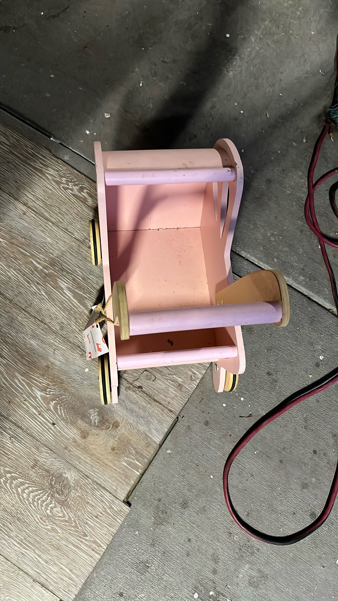 Wooden Baby Stroller