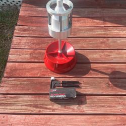 Automotive Wheel Balancer With Tool For Removing/installing Weights