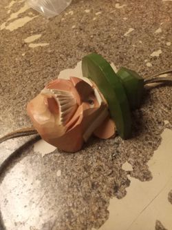 Vintage Bill Burch Hand Carved Wooden Bolo