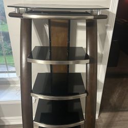 Modern Glass & Wood Shelf – Stylish & Sturdy