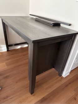 High Top Dining Table with Shelves