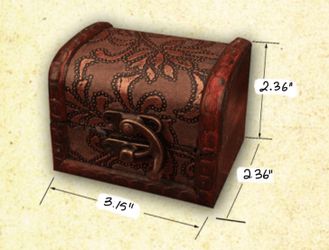 Retro wooden storage box for makeup jewelry candies small vintage boxes