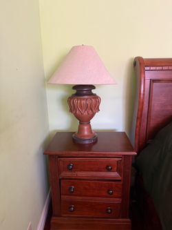 Table Lamp with Carved Urn Base