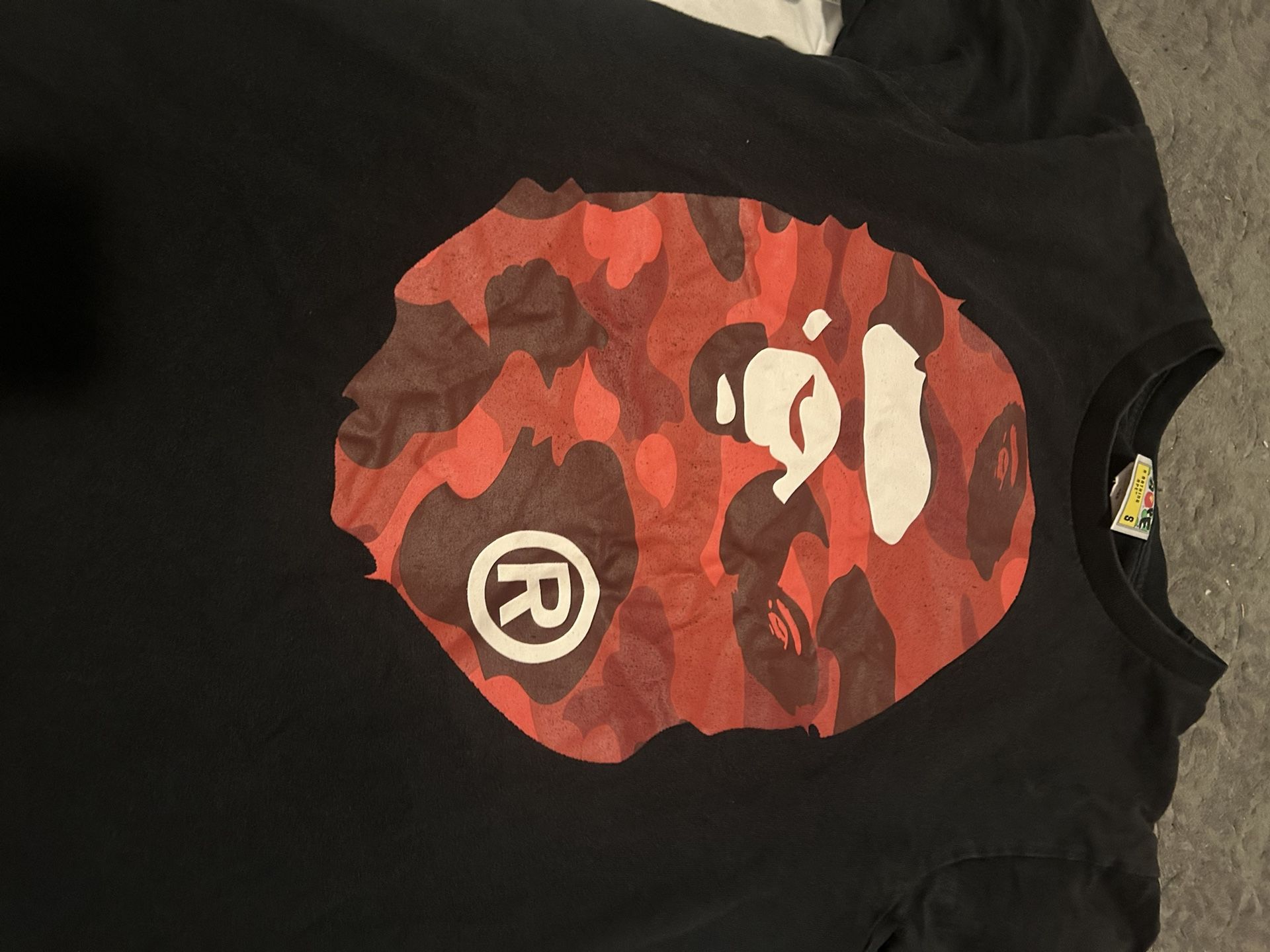 Black N Red Bape Tee