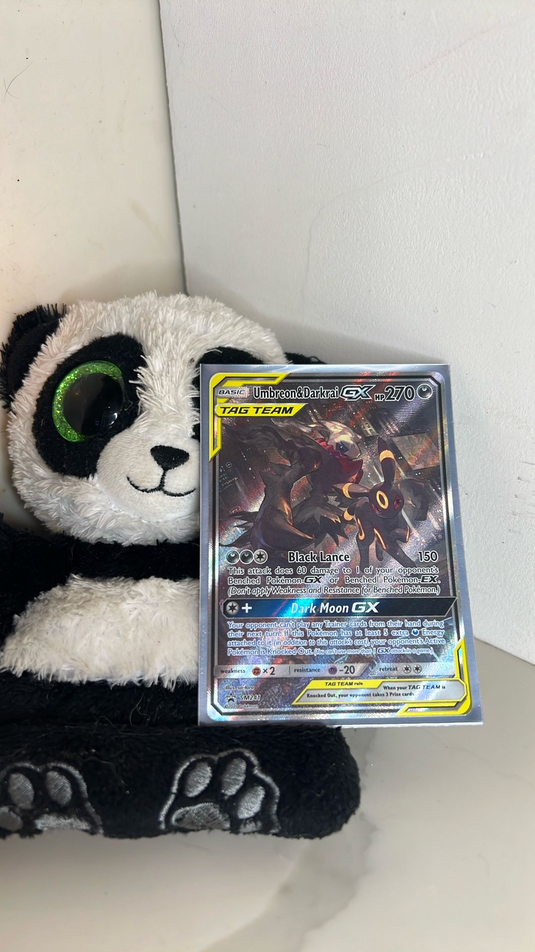 Pokemon Card Umbreon & Darkrai Gx