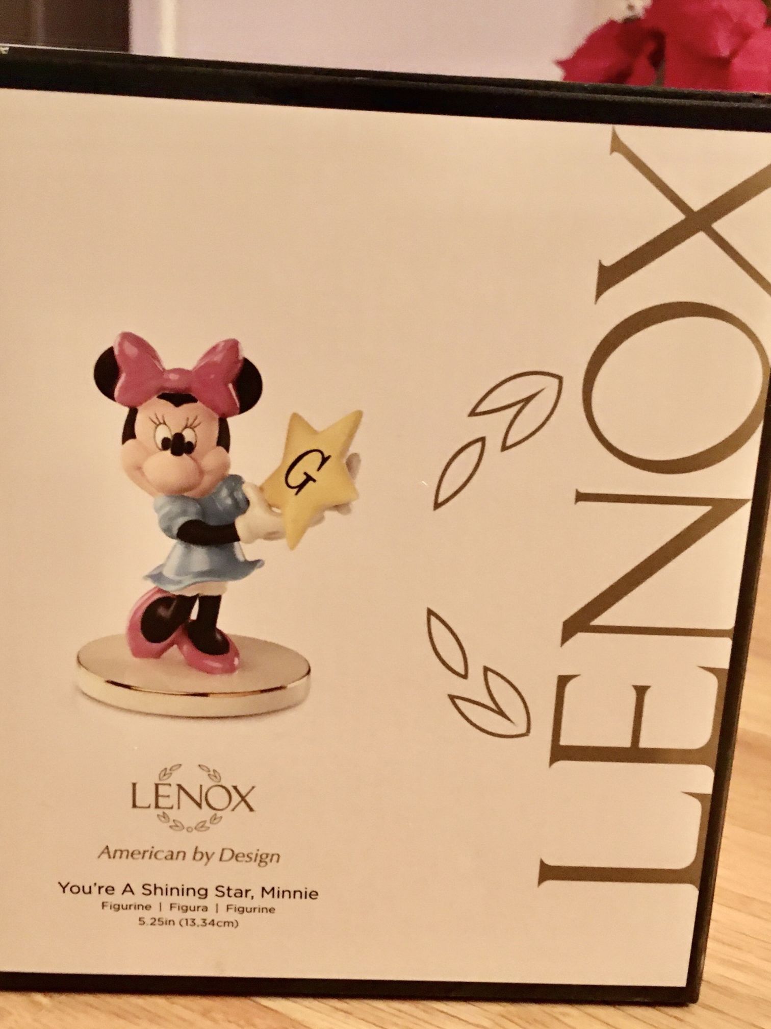 Lenox Minnie Mouse “G” Figurine