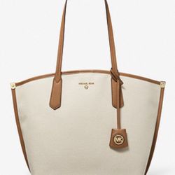 MICHAEL MICHAEL KORS Jane Large Canvas Tote Bag