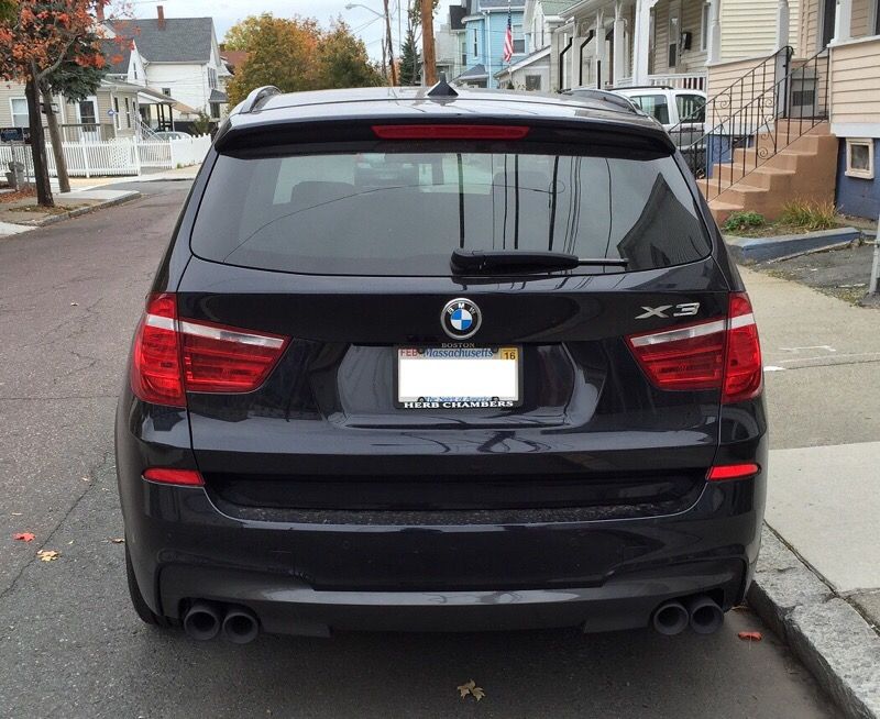 BMW F25 X3 Dual Quads Exhaust
