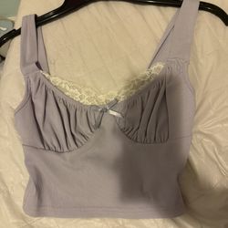 purple crop top 