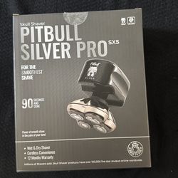 Skull Shaver Pitbull Silver Pro SX5