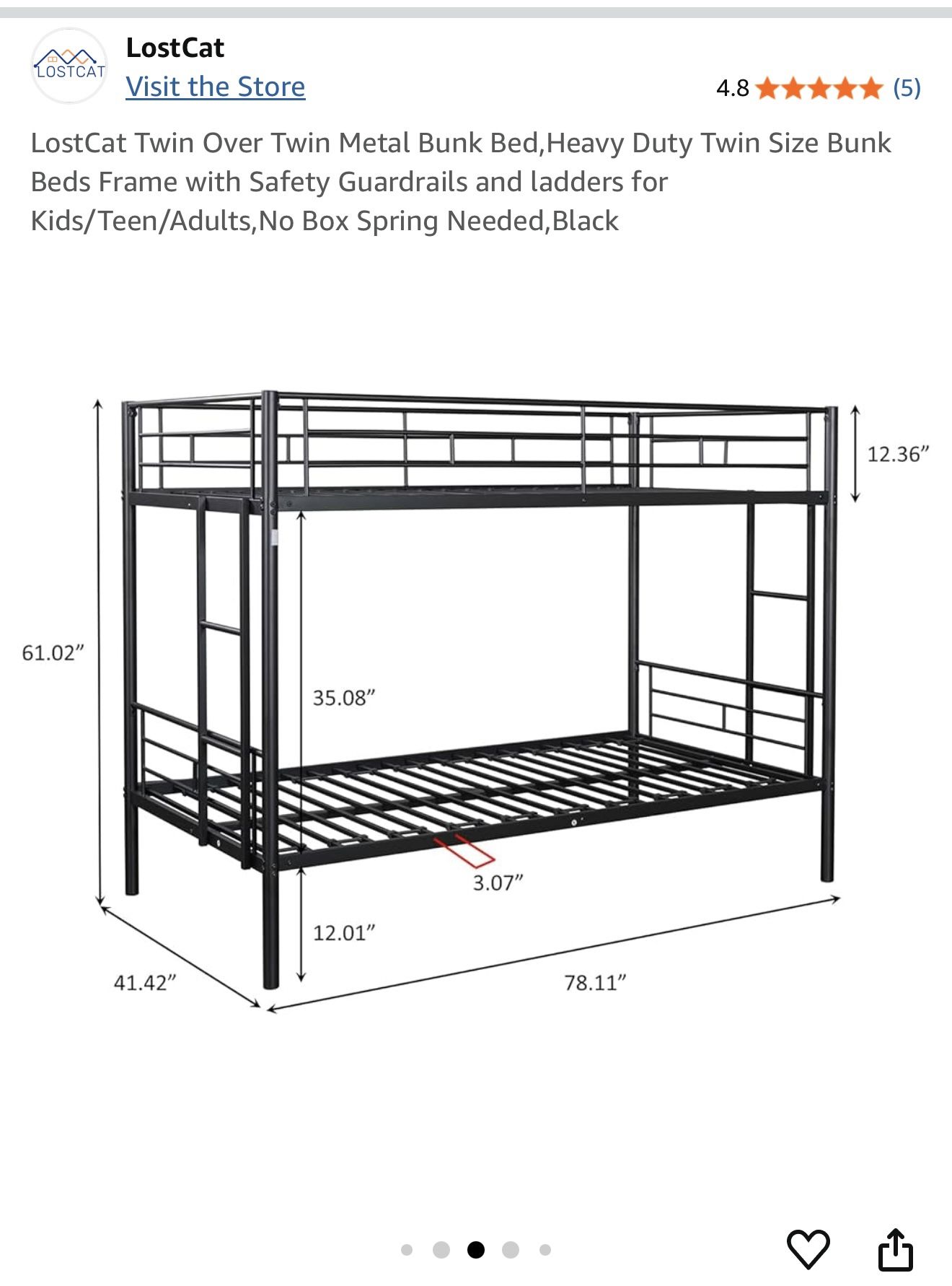 Twin size Bunk Bed