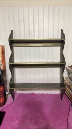 3-Tier Wooden Wall Shelf
